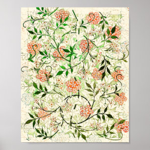 William Morris's famous Jasmine pattern Poster