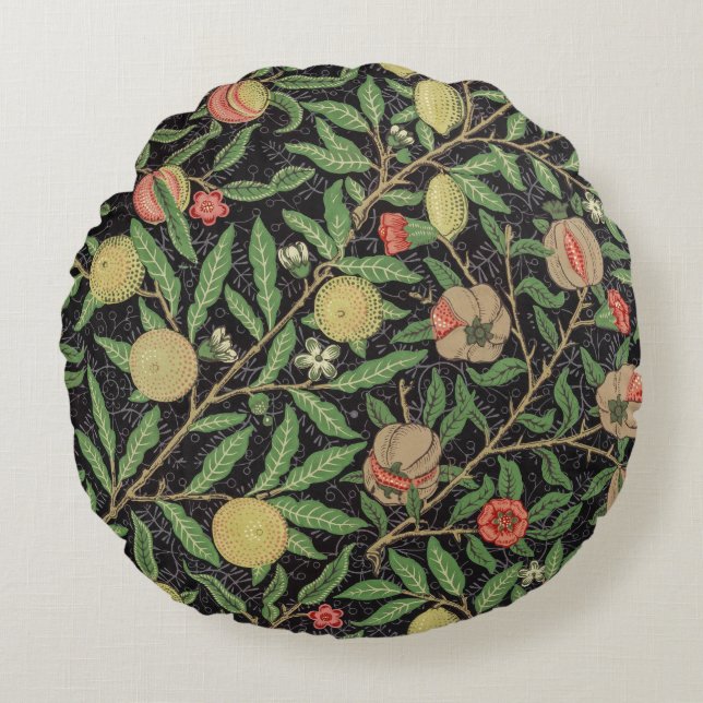 William Morris's Fruit pattern (1862)  Round Cushion (Front)