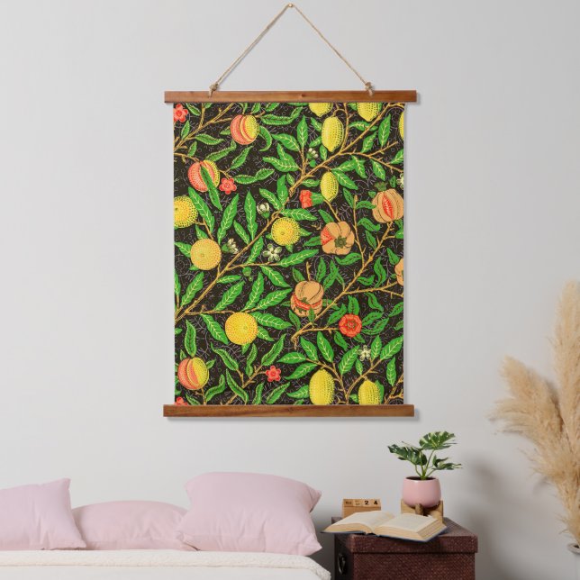 William Morris's Fruit pattern wallpaper Hanging Tapestry (Bedroom)