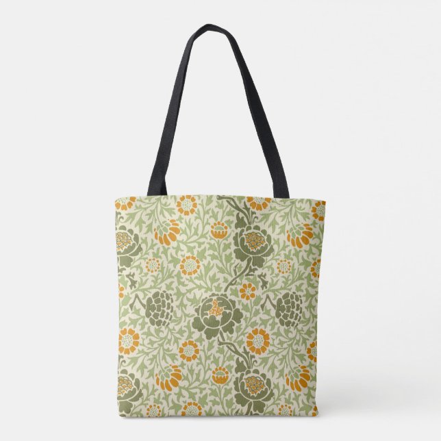 William Morris's Grafton (1883) famous pattern Tote Bag (Back)