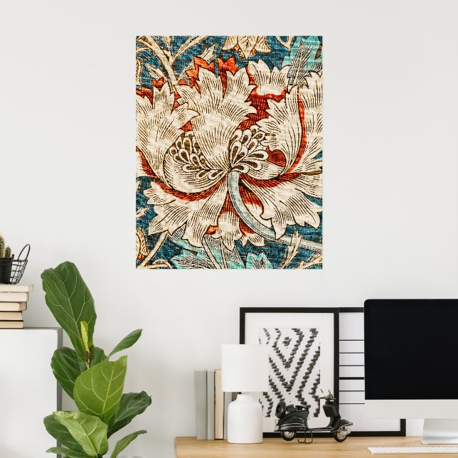 William Morris's Honeysuckle (1876)   Poster (Home Office)