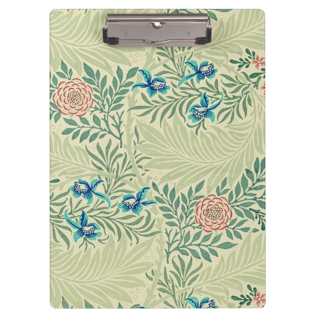 William Morris's Larkspur famous pattern  Clipboard (Front)
