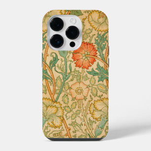 William Morris's Pink and Rose famous pattern iPhone 14 Pro Case