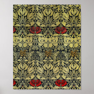 William morris's Tulip and Rose famous pattern Poster