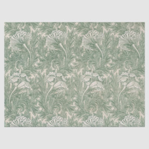 William Morris's Tulip Pattern Green Art Tissue Paper