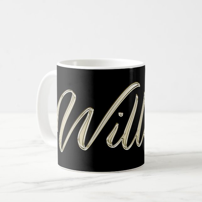 William Name whitegold Tasse Teetasse Kaffeetasse Coffee Mug (Front Left)
