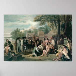William Penn's Treaty with the Indians in Poster