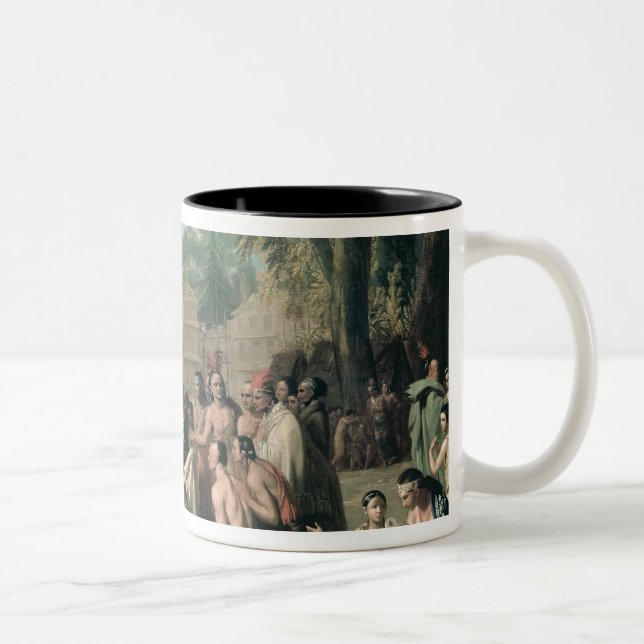 William Penn's Treaty with the Indians in Two-Tone Coffee Mug (Right)