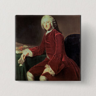 William Pitt the 'Elder', later 1st Earl of Chatha 15 Cm Square Badge