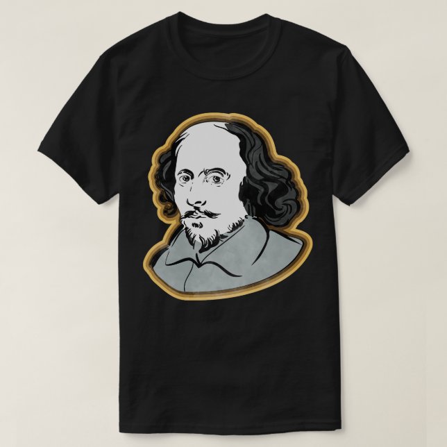 William Shakespear Portrait T-Shirt (Design Front)