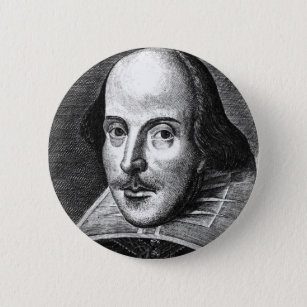 William Shakespeare 6 Cm Round Badge