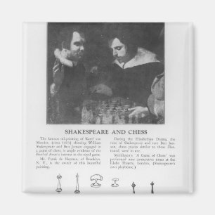 William Shakespeare  and Ben Jonson Magnet