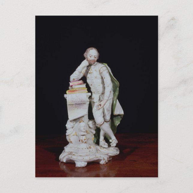 William Shakespeare, based on the monument Postcard (Front)