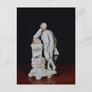 William Shakespeare, based on the monument Postcard