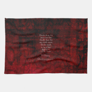 William Shakespeare Famous Love Quote Tea Towel