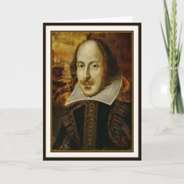 William Shakespeare Greeting Card (Front)