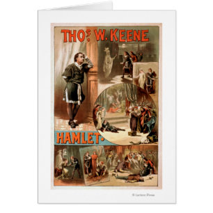 William Shakespeare "Hamlet" Theatre Poster