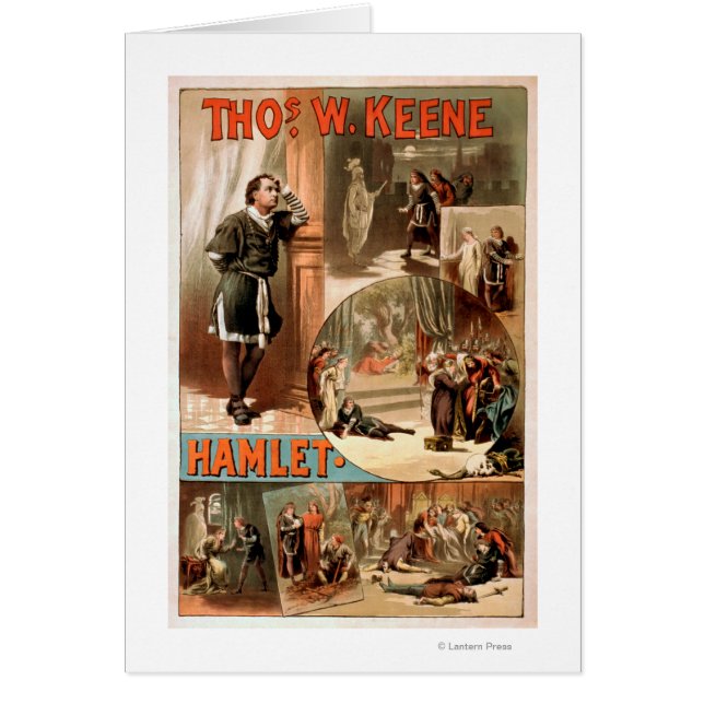 William Shakespeare "Hamlet" Theatre Poster (Front)