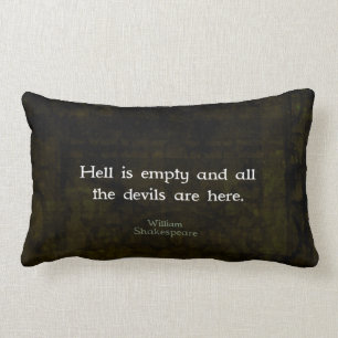 William Shakespeare Humourous Witty Quotation Lumbar Cushion