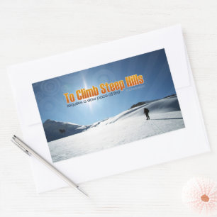 William Shakespeare Inspirational Quote "To climb" Rectangular Sticker