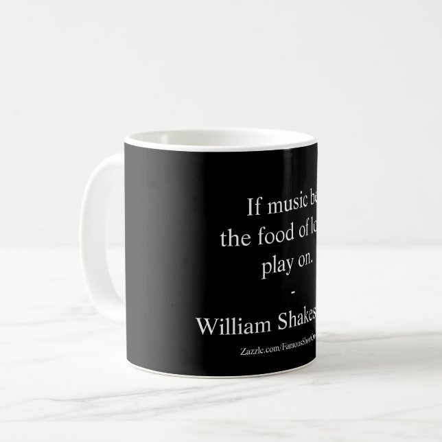 William Shakespeare Love Quote Coffee Mug (Front Left)