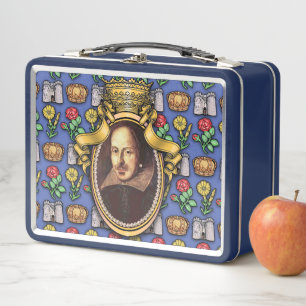 William Shakespeare Metal Lunch Box