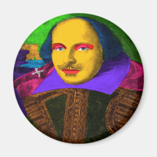 William Shakespeare Pop Art Magnet
