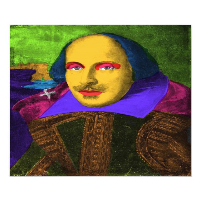 William Shakespeare Pop Art Photo Print (Front)