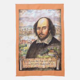 William Shakespeare Portrait Kitchen Towel