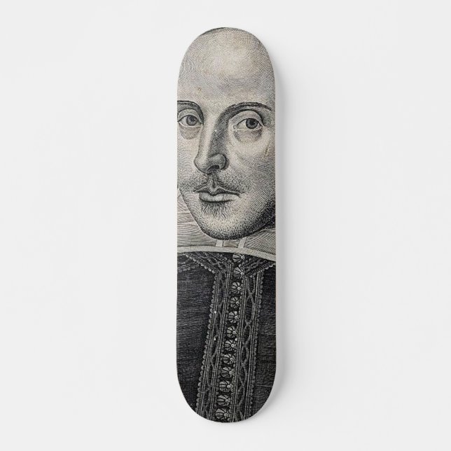 William Shakespeare Portrait Skateboard (Front)