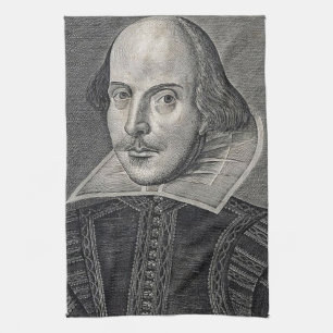 William Shakespeare Portrait Tea Towel