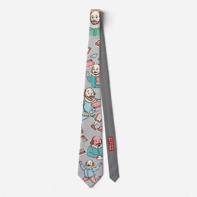 William Shakespeare portrait Tie (Front)