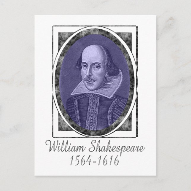 William Shakespeare Postcard (Front)