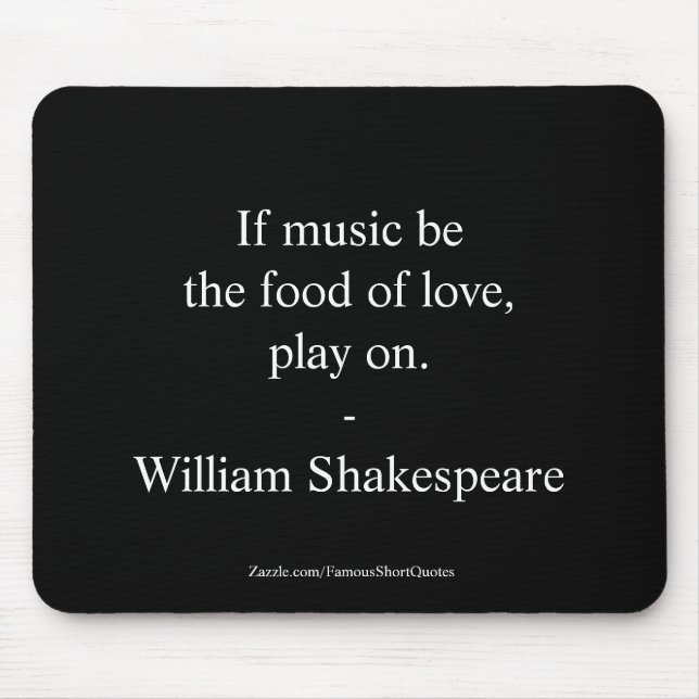 William Shakespeare Quote Love Mouse Pad (Front)