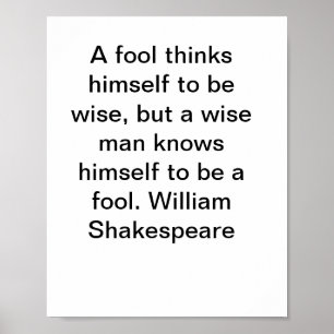 William Shakespeare Quotes Poster