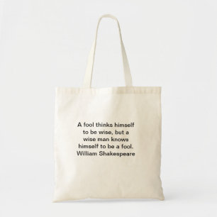 William Shakespeare Quotes Tote Bags