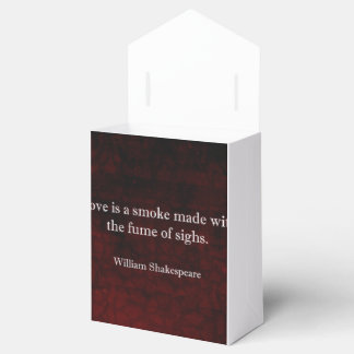 William Shakespeare Romeo and Juliet LOVE Quote Favour Box