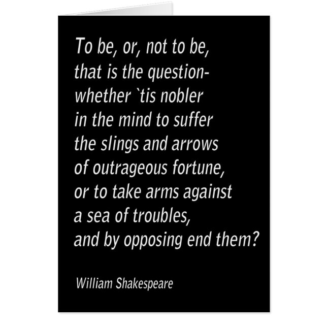 William Shakespeare`s `Hamlet` (Front)