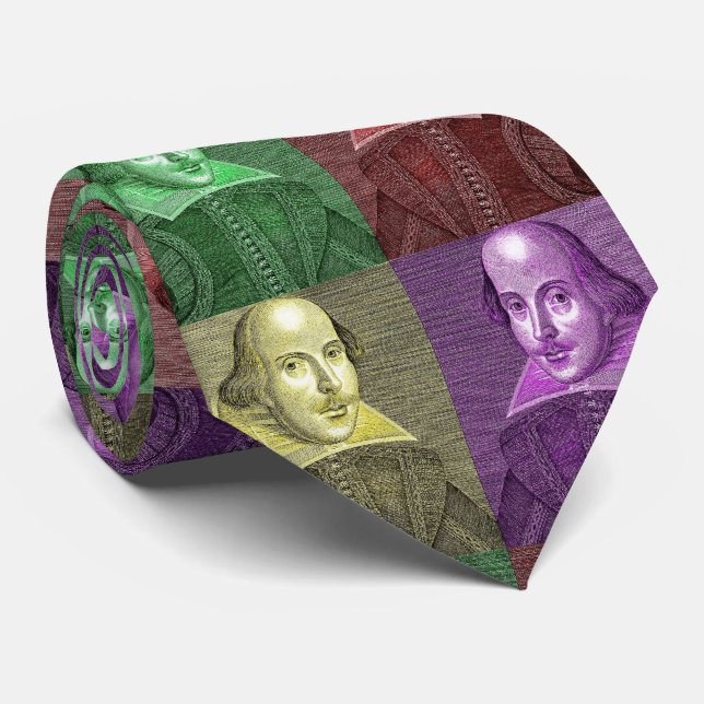 William Shakespeare Tie (Rolled)