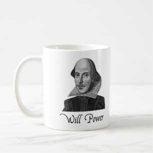 William Shakespeare Will Power Coffee Mug