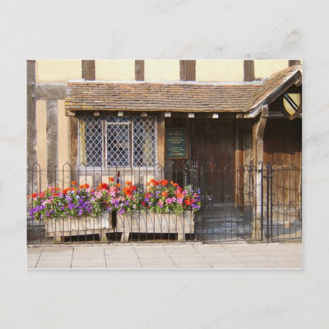 William Shakespeare's Birthplace Postcard (Front)