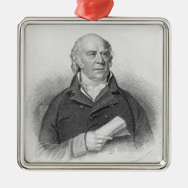 William Sharp, engraved by J. Thomson Metal Ornament (Front)