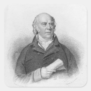 William Sharp, engraved by J. Thomson Square Sticker