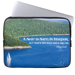 William Shedd Inspirational Quote Laptop Sleeve