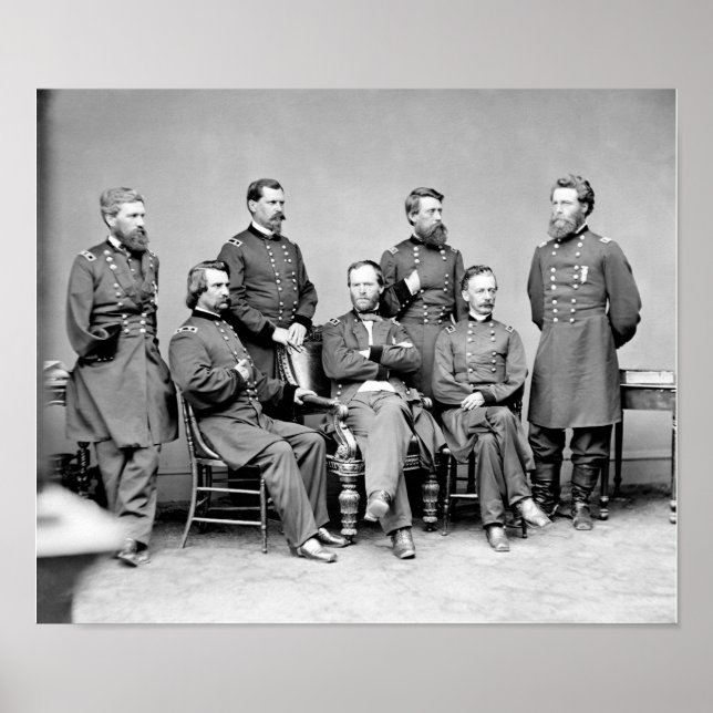 William Sherman and His Generals Poster (Front)