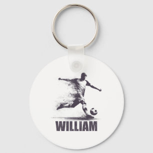 William Soccer Boys Personalized First Name Willia Key Ring