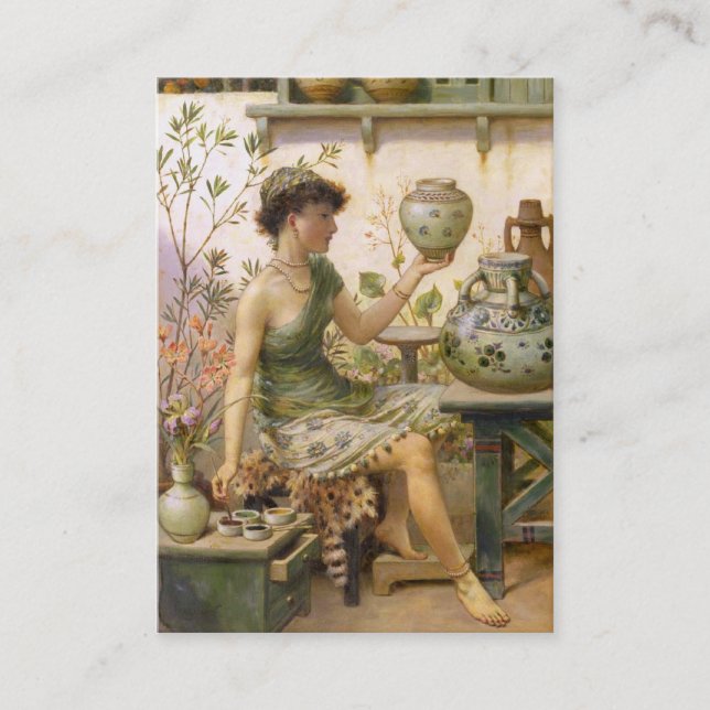 William Stephen Coleman: The Potter's Daughter Business Card (Front)