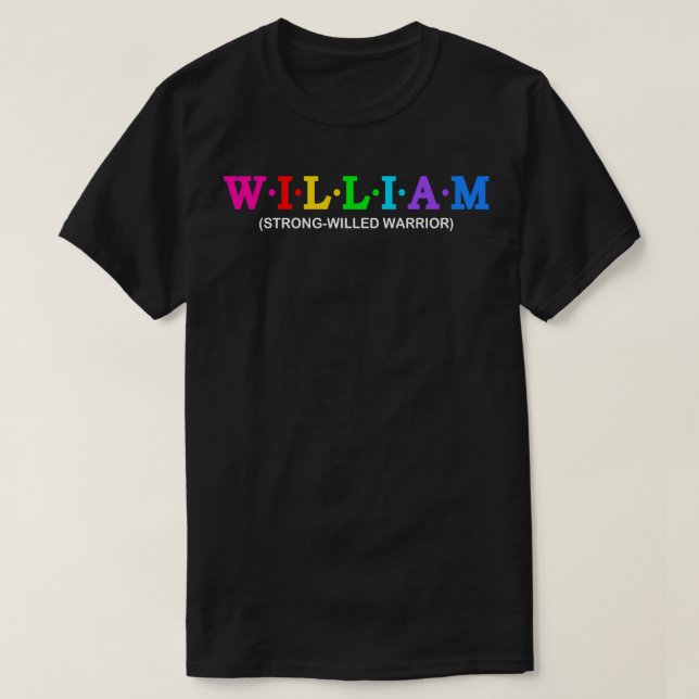 William Strongwilled Warrior T-Shirt (Design Front)
