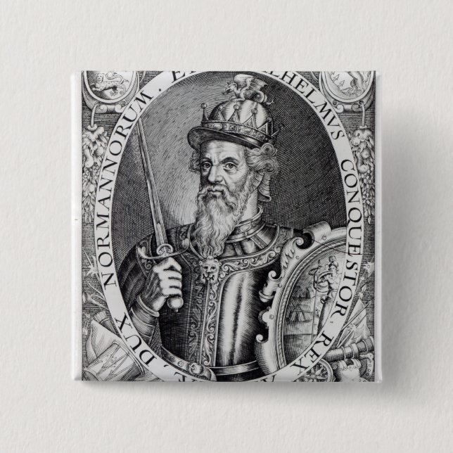 William the Conqueror, 1618 15 Cm Square Badge (Front)