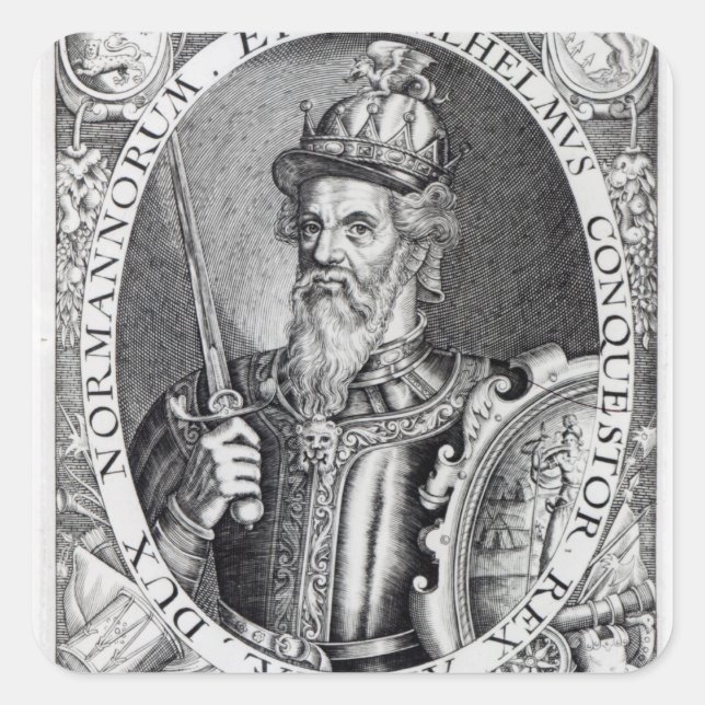 William the Conqueror, 1618 Square Sticker (Front)